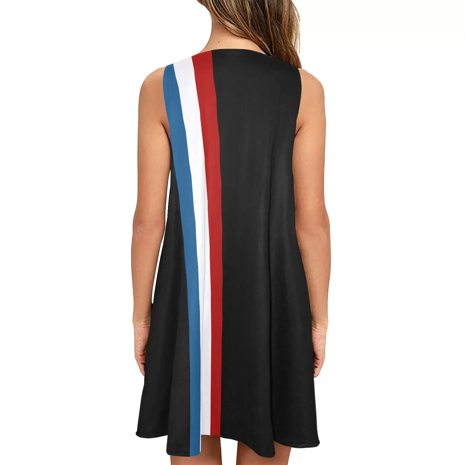 Americana Sleeveless A-Line Pocket Dress