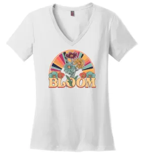 Bloom Flowers Retro V-necks