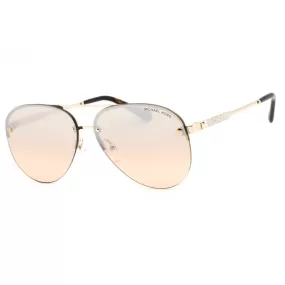 Michael Kors 0MK1135B Sunglasses Light Gold/Brown/Brown Mirror Gradient Silver Women's