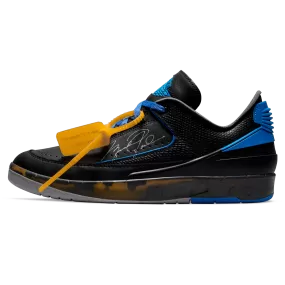 Off-White x Air Jordan 2 Retro Low SP 'Black Varsity Royal'