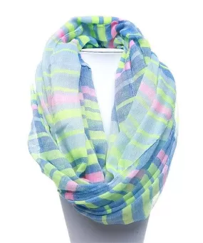 STRIPE PRINT INFINITY SCARF